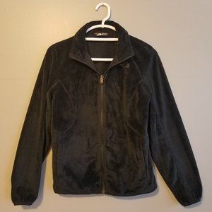 North Face Soft Fuzzy High Pile Warm Fleece Black Jacket Medium - Osito? EUC